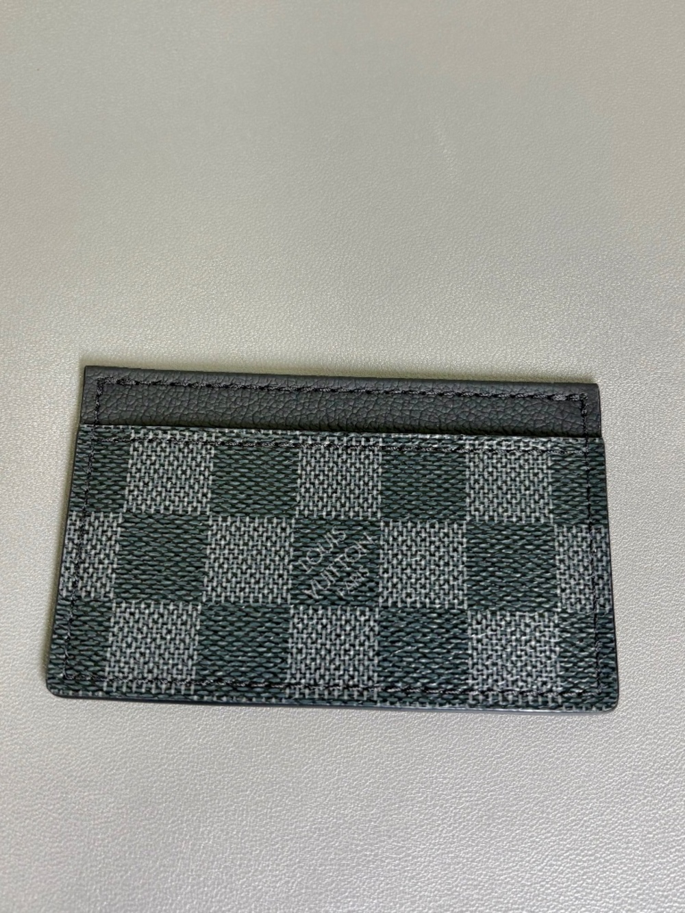 LV Canvas & Leather Card Case Holder